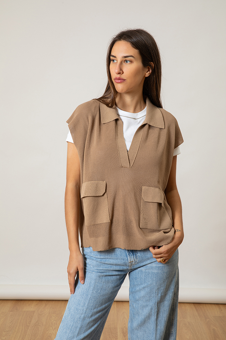 GILET IN MAGLIA