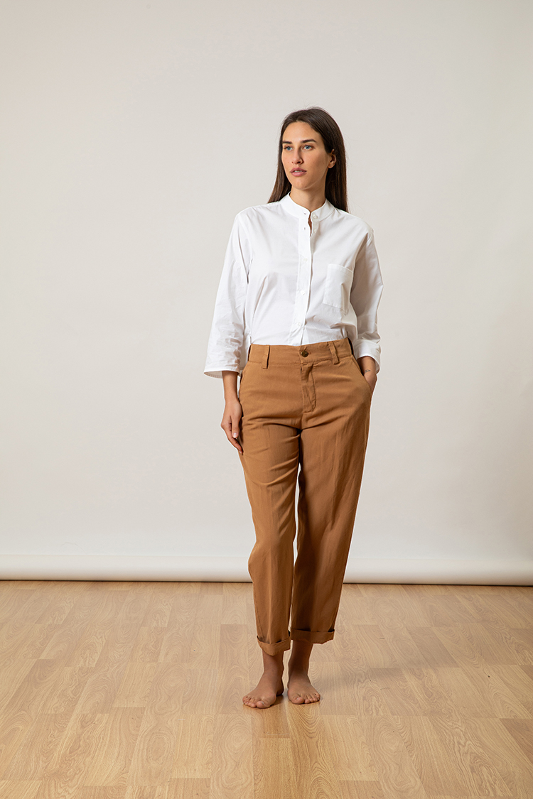 PANTALONE MISTO LINO